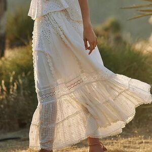 Payal Jain Diana Eyelet Maxi Skirt, 1X